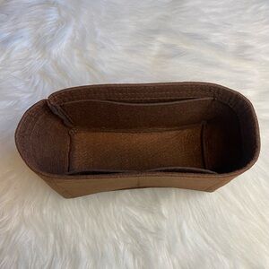 Felt insert organizer shaper for speedy 20 brown handmade